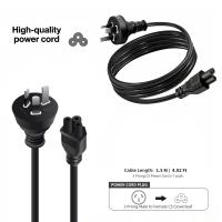 1.5m AU Plug to IEC C5 Cloverleaf AC Power Cord, Male to Female Replacement Power Supply Cable for Laptop Adapters, NUCs, Monitors (for IEC C6 Inlet)