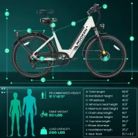 Electric-Bicycles-WOOKEN-Step-Thru-Urban-Commuter-Electric-Bike-Warm-White-7