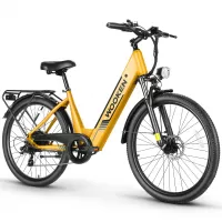Electric-Bicycles-WOOKEN-Step-Thru-Urban-Commuter-Electric-Bike-Yellow-2