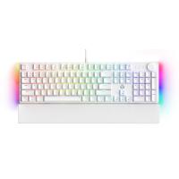 Fantech MAXPOWER II Wired Hot-Swap RGB Backlight Mechanical White Keyboard with Wrist Rest White - Speed Grey Switch (KBFTMK894WHGY))