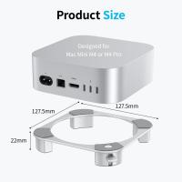 Mac-Accessories-Aluminum-Stand-for-Mac-mini-M4-and-M4-Pro-Cooling-Desktop-Holder-Mount-Convenient-Access-to-Power-Button-Durable-and-Sturdy-Design-6