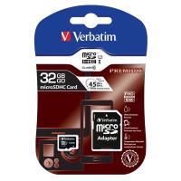 Verbatim 32GB Premium microSDHC Memory Card with Adapter (44083)