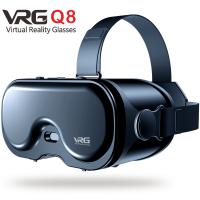 VRG Q8 VR All-in-One Headset – Virtual Reality 3D Panoramic Gaming Glasses for Mobile & AR