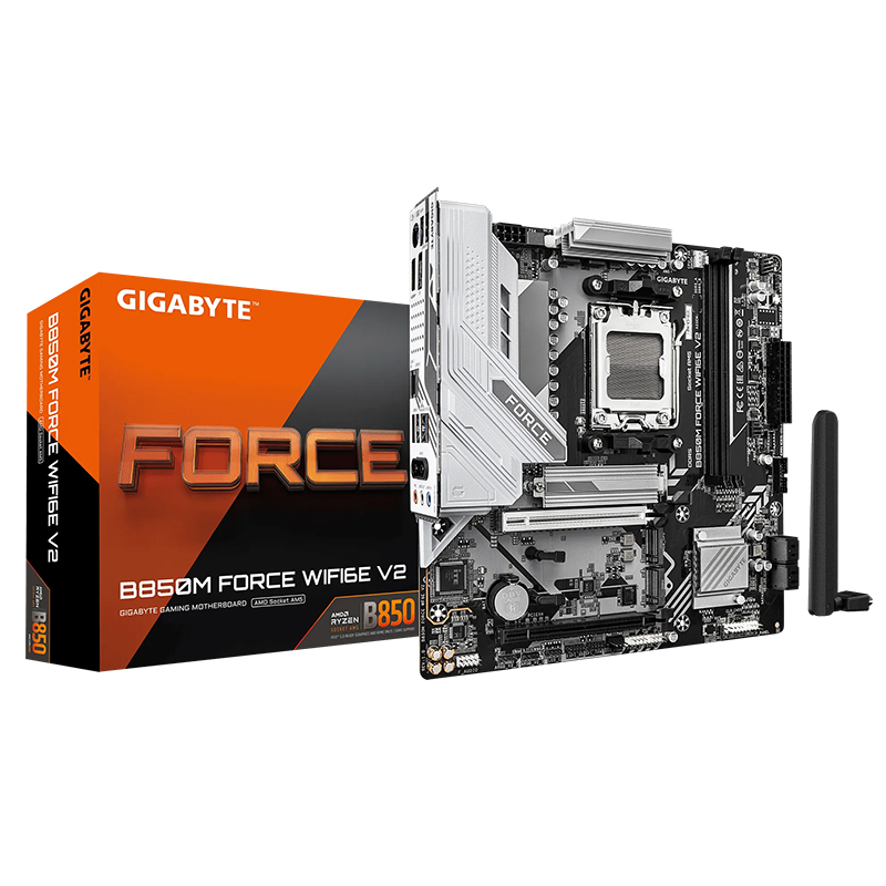 Gigabyte B850M Force WIFI6E AM5 Micro-ATX Motherboard (B850M FORCE WF6E)