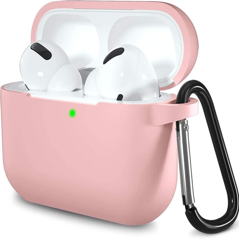 AirPods Pro 3 Case (2025), Soft Silicone Protective Case Cover Compatible with Apple AirPods Pro 3rd Generation (USB-C Cable) Pink