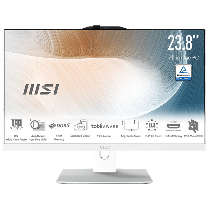 MSI Modern AM242P 1M 23.8in FHD IPS Core 7 150U 1TB SSD 16GB RAM W11P All-in-One PC (Modern AM242P 1M-2084AU)