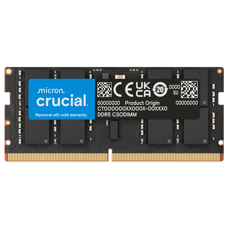 Crucial 32GB (1x32GB) CT32G64C52CS5 CAS 52 6400MHz DDR5 CSODIMM RAM