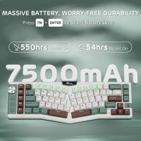 Keyboards-RK-ROYAL-KLUDGE-A72-Alice-Ergonomic-Wireless-Mechanical-Keyboard-w-Knob-Macro-Keys-Touchable-Nameplate-Tri-Mode-68-72-Key-Gasket-Keyboard-2