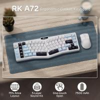 Keyboards-RK-ROYAL-KLUDGE-A72-Alice-Ergonomic-Wireless-Mechanical-Keyboard-w-Knob-Macro-Keys-Touchable-Nameplate-Tri-Mode-68-Gasket-Beige-Switch-Sky-Blue-4