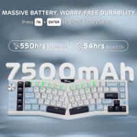 Keyboards-RK-ROYAL-KLUDGE-A72-Alice-Ergonomic-Wireless-Mechanical-Keyboard-w-Knob-Macro-Keys-Touchable-Nameplate-Tri-Mode-68-Gasket-Silent-Switch-Sky-Blue-2