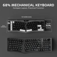 Keyboards-RK-ROYAL-KLUDGE-A72-Alice-Ergonomic-Wireless-Tri-Mode-68-Gasket-Mechanical-Keyboard-w-Knob-Macro-Keys-Touchable-Nameplate-Beige-Switch-Cloudy-5