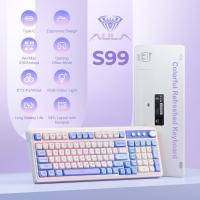 Tri-Mode-Gaming-Keyboard-Bluetooth-2-4GHz-USB-C-99-Key-Gaming-Keyboard-Number-Pad-RGB-Backlit-Media-Knob-Custom-Mechanical-Feel-Computer-Keyboards-2