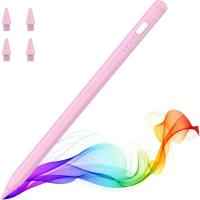 Stylus Pen for iPad 2018-2025, 15Mins Fast Charge for Apple Pencil, Palm Rejection Compatible with iPad A16/10/9/8/7/6 iPad Pro 12.9"/11"/13 M4 Pink