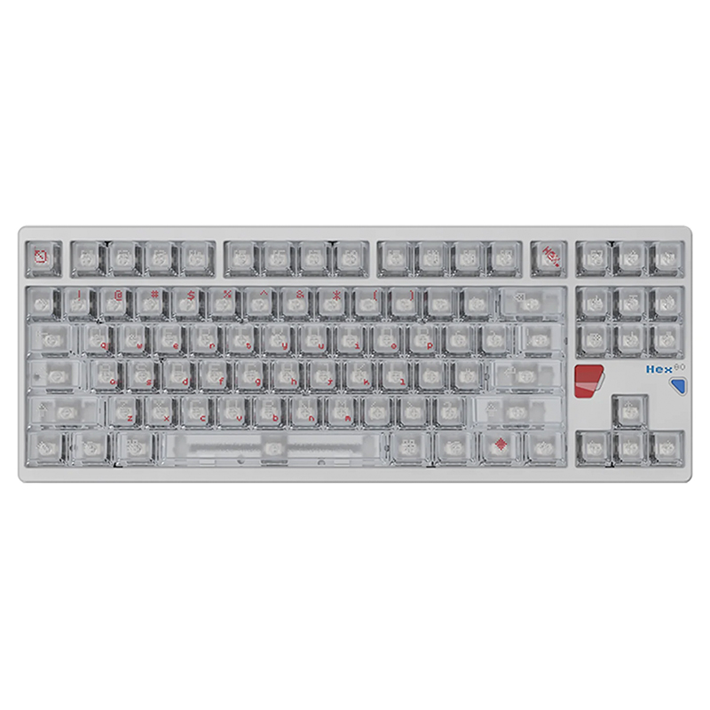 Qwertykeys QK and ATK HEX80 8K HE Wired Magnetic Custom Keyboard - Spray-Coated Spark (KBHEX80SPARK)
