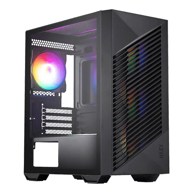 MSI PRO FORGE M050A Mini Tower mATX Case - Black (PRO FORGE M050A)