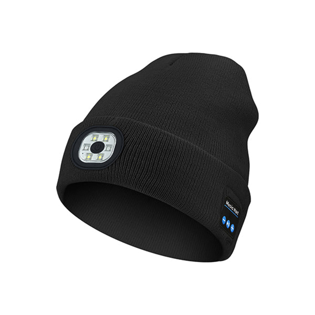 BDI USB Charging Bluetooth Music With LED Light Knitted Hat