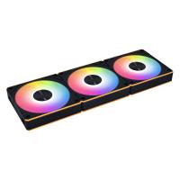 120mm-Case-Fans-Lian-Li-UNI-Fan-CL-Wireless-120mm-RGB-Reverse-Blade-Black-PWM-Fan-with-Controller-Triple-Pack-12RCL1W3B-3