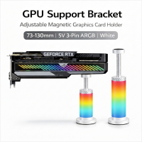 GPU-Accessories-GPU-Support-Bracket-73-130mm-Adjustable-Magnetic-Graphics-Card-Holder-5V-3-Pin-ARGB-Anti-Sag-Support-for-ATX-M-ATX-ITX-PC-Case-White-12