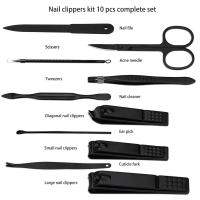 Personal-Care-and-Health-Manicure-Set-Nail-Clippers-Kit-Professional-Stainless-Steel-Nail-Care-Tools-with-Leather-Travel-Case-10-in-1-Black-5