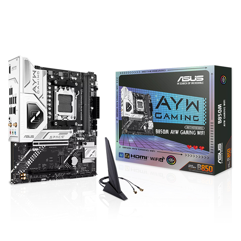 Asus B850M AYW GAMING WIFI AM5 mATX Motherboard (B850M AYW GAMING WIFI)