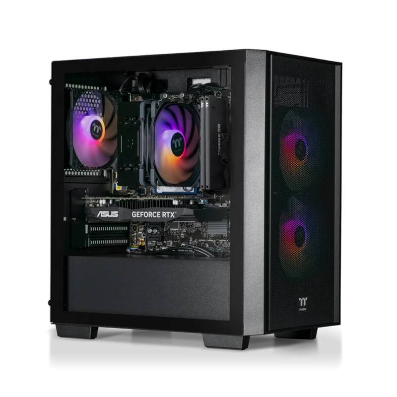 Thermaltake Genesis V5 Ryzen 5 5500 RTX 3050 1TB SSD 16GB RAM W11H Gaming Desktop PC - Black (CA-4Y2-00D1WA-A4)