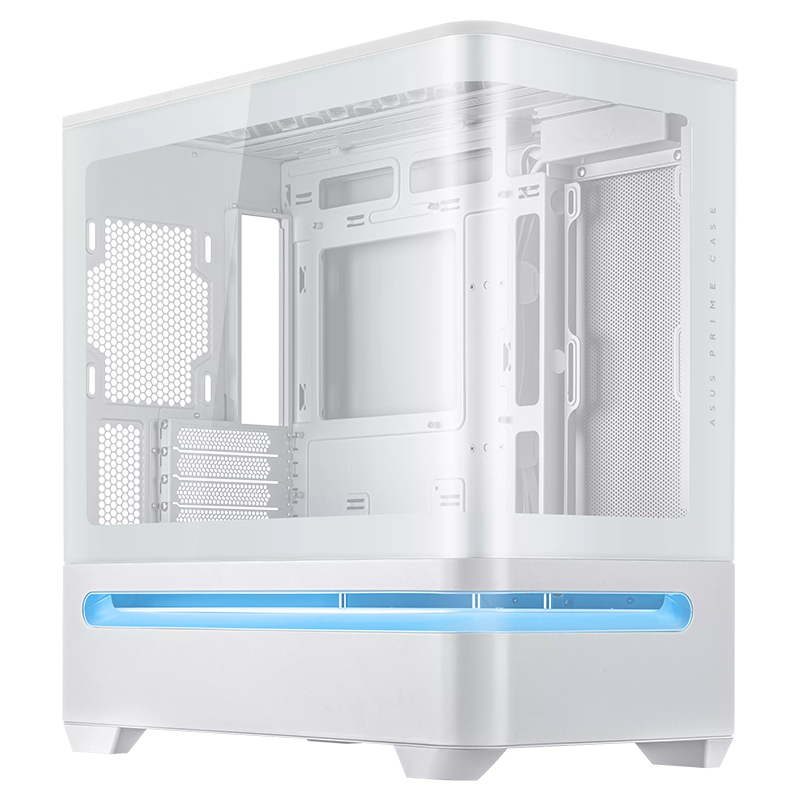 Asus Prime AP202 TG Micro-ATX Case - White (PRIME AP202 TG WHITE)