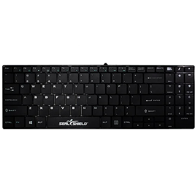 Seal Shield Cleanwipe Washable Bluetooth Keyboard - Black (SSKSV099BTV2)