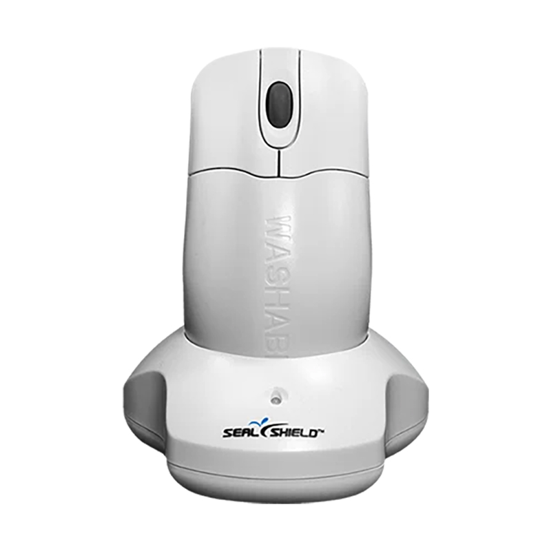 Seal Shield Seal Storm Waterproof Wireless Optical Mouse with Charging Base - White (STWM042WE)