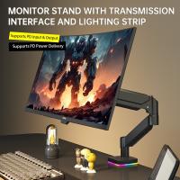 Monitor-Accessories-RGB-Single-Monitor-Arm-Gas-Spring-Desk-Mount-with-3-USB-Ports-Charging-Data-Transfer-Height-Adjustable-Tilt-Swivel-for-13-32-Monitors-6