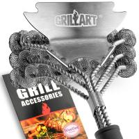 Outdoor-Tools-GRILLART-Grill-Brush-Bristle-Free-SteamWizards-BBQ-Replaceable-Cleaning-Head-Unique-Seamless-Fit-Scraper-Tool-for-Cast-Iron-Stainless-Steel-Grates-1