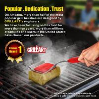 Outdoor-Tools-GRILLART-Grill-Brush-Bristle-Free-SteamWizards-BBQ-Replaceable-Cleaning-Head-Unique-Seamless-Fit-Scraper-Tool-for-Cast-Iron-Stainless-Steel-Grates-15