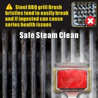 Outdoor-Tools-GRILLART-Grill-Brush-Bristle-Free-SteamWizards-BBQ-Replaceable-Cleaning-Head-Unique-Seamless-Fit-Scraper-Tool-for-Cast-Iron-Stainless-Steel-Grates-16