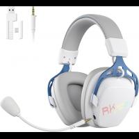 RK ROYAL KLUDGE HG103 Wireless Gaming Headset for PS5/4, Xbox, PC, Switch, BT5.3/2.4G/3.5mm Wired RGB Over Ear Headphones with Noise Canceling Mic