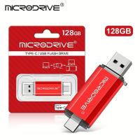 USB Flash Drive Type C U Disk High Speed USB Flash Drive 128G OTG Pen Drive External Storage MFi Certified Phone Flash Drive Fast Transfer 2in1 Design