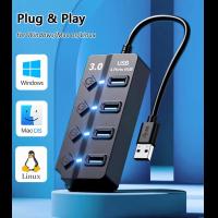 USB-Hubs-USB-Hub-3-0-4-Port-High-Speed-Splitter-30cm-USB-Expansion-Hub-for-Laptop-Desktop-PC-Black-11