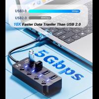 USB-Hubs-USB-Hub-3-0-4-Port-High-Speed-Splitter-30cm-USB-Expansion-Hub-for-Laptop-Desktop-PC-Black-8