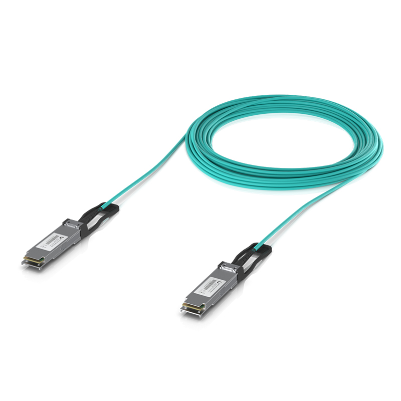 Ubiquiti 100G Long-Range Direct Attach OM3 Fiber Cable - 20m (UACC-AOC-QSFP28-20M)