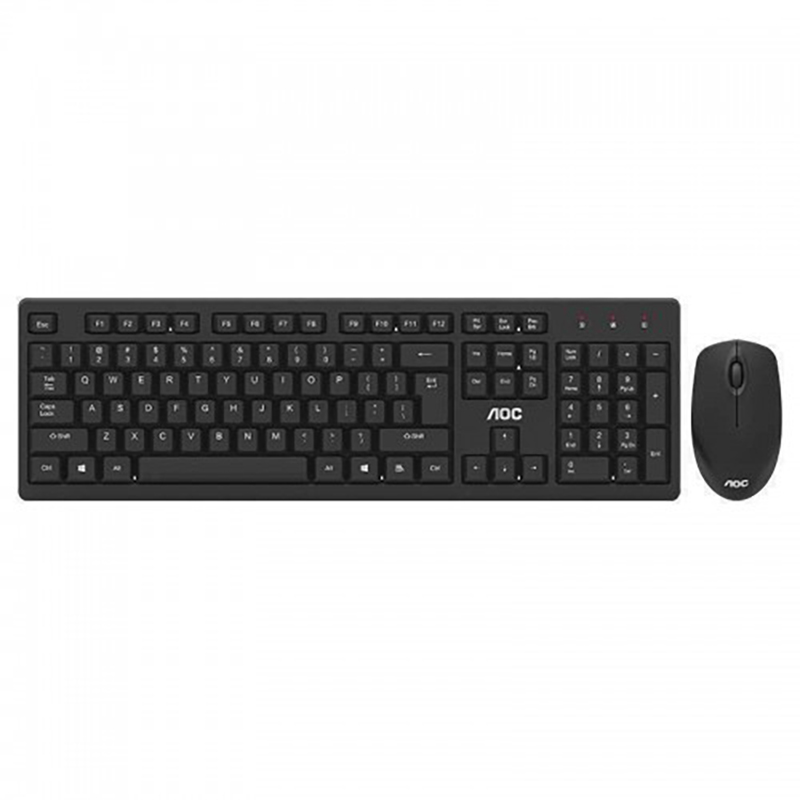 AOC KM210 Wireless Keyboard and Mouse Set - Black (KM-KM210B)
