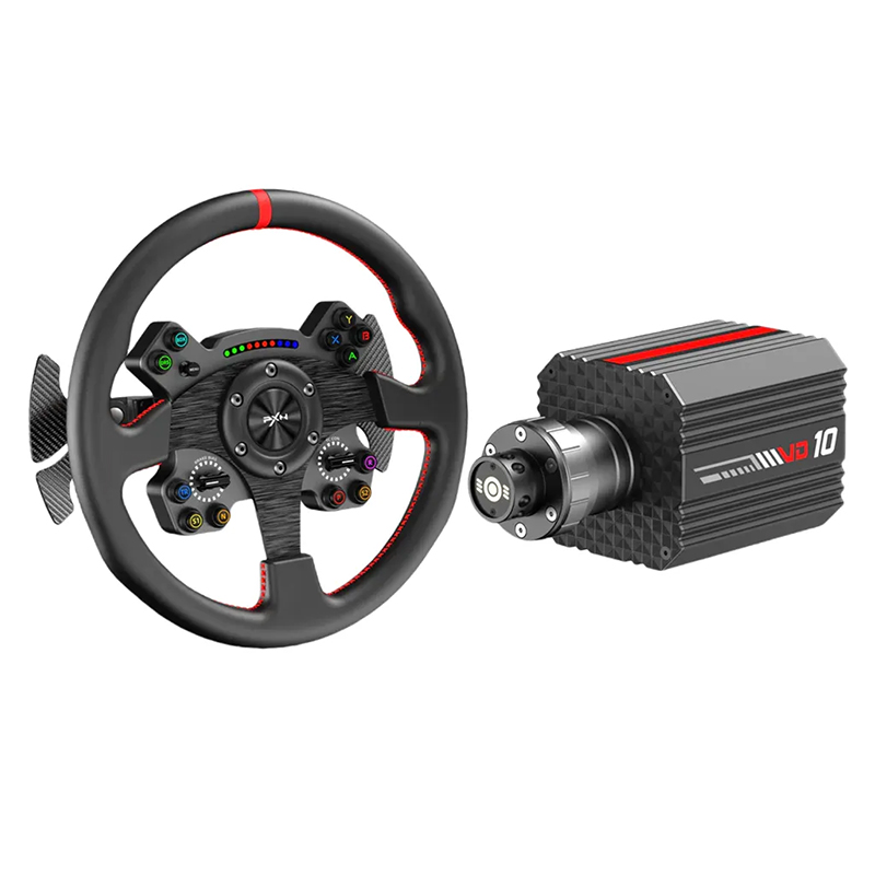 PXN VD10 Direct Drive Wheel Base and W CS R2 Racing Wheel Bundle (PXN-VD10+WCS-R2)