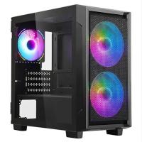 Equites 0509 Mid Tower mATX Gaming Case with Fans - Black (Case-0509B)