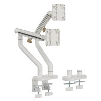 Humanmotion The Art Dual Monitor Arm for 17in to 32in Screens - White (T7-2G)
