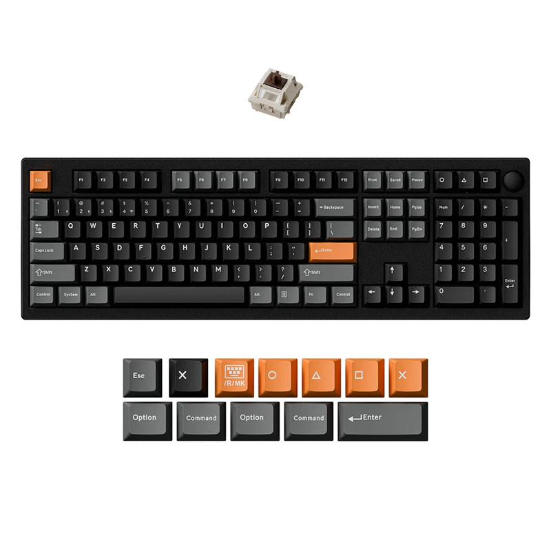 Keychron P6 Ultra 8K Wireless Custom Mechanical Keyboard - Fully Assembled Knob (KBKCP6M3)