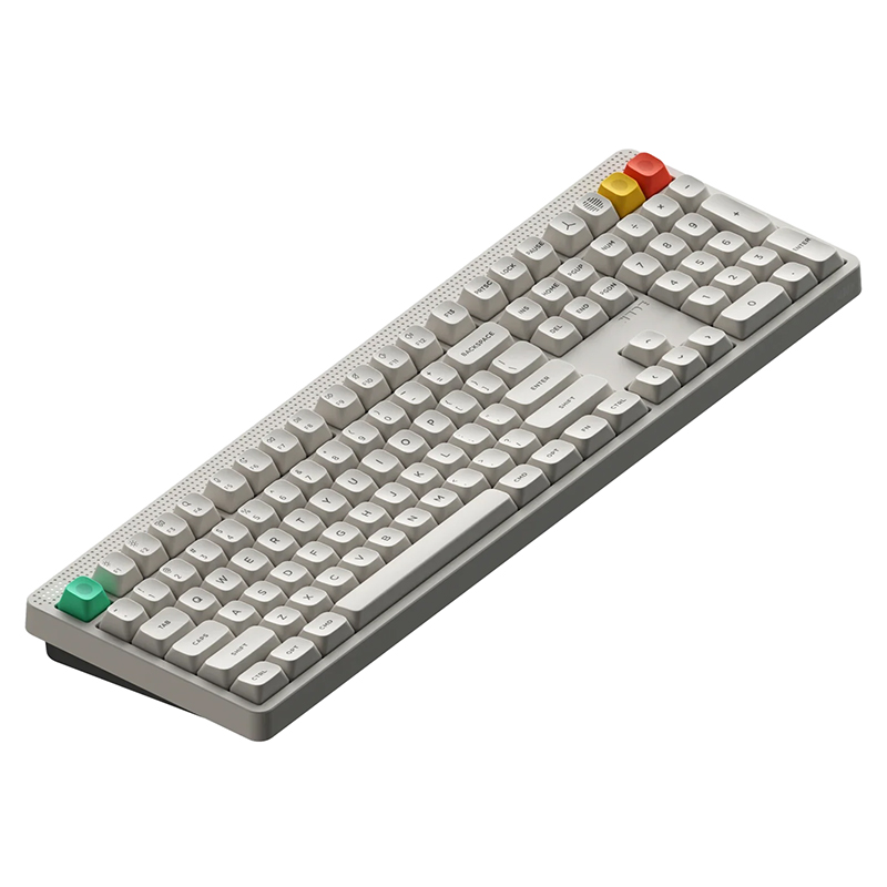 NuPhy Node100 High-Profile Lunar White Wireless Mechanical Keyboard - Blush Max Switch (KBNPN100WHBHMAX)