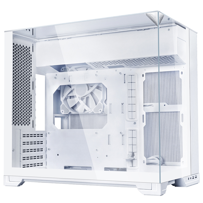 Lian Li O11 Vision-M Compact Tempered Glass mATX Case - White (PC-O11VMW)