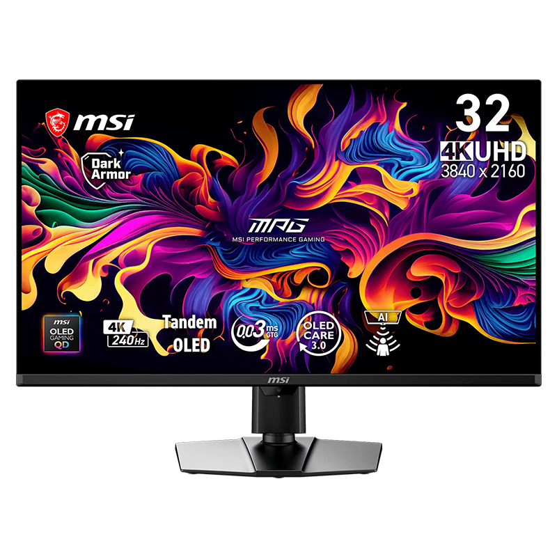 MSI MPG 322UR 32in 4K UHD QD-OLED 240Hz G-Sync and FreeSync Premium Pro Monitor (MPG 322UR QD-OLED X24)