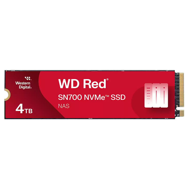 Western Digital 4TB Red SN700 PCIe Gen3x4 M.2 2280 NVMe SSD (WDS400T1R0C-68BDK0)