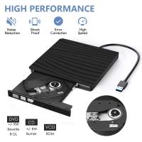 USB3.0 Type C Ultra Slim External DVD Burner High Speed Reader Player Compatible with Desktop Laptop 