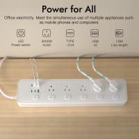 Powerboards-and-Adapters-2M-Individual-Switched-Surge-Protected-Power-Board-5-AC-2-USB-A-4-USB-C-Wall-Mount-Power-Strip-White-Home-Office-Dorm-Use-2