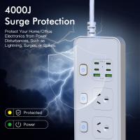 Powerboards-and-Adapters-2M-Individual-Switched-Surge-Protected-Power-Board-5-AC-2-USB-A-4-USB-C-Wall-Mount-Power-Strip-White-Home-Office-Dorm-Use-4
