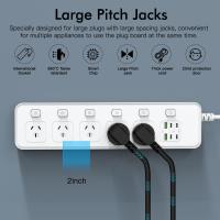 Powerboards-and-Adapters-2M-Individual-Switched-Surge-Protected-Power-Board-5-AC-2-USB-A-4-USB-C-Wall-Mount-Power-Strip-White-Home-Office-Dorm-Use-5
